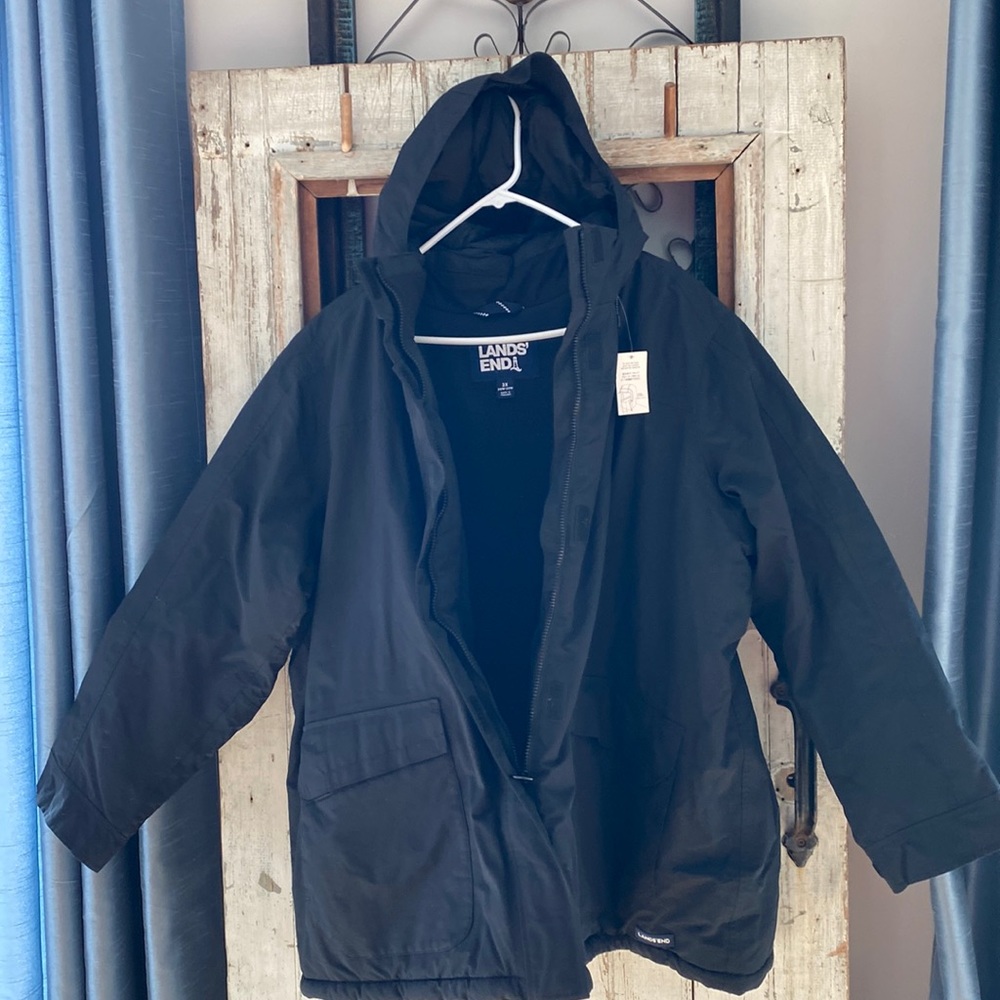 Womens winter lined with fleece jacket with hood